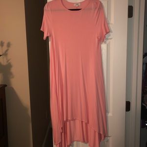 Pink high low dress